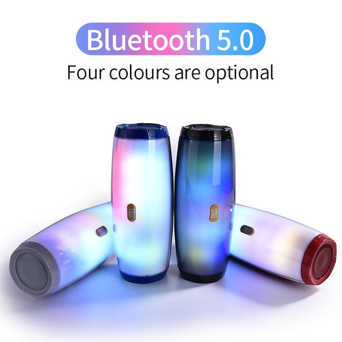 HANXI LED Portable Wireless Bluetooth Speaker